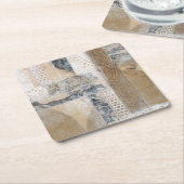 Lace Collage I Kartonnen Onderzetters (Schuin)