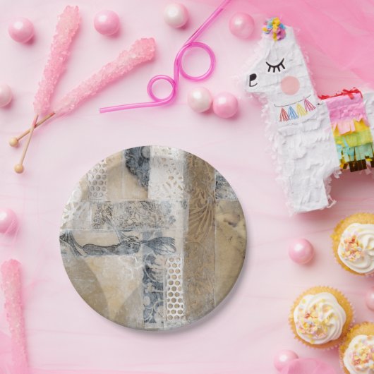 Lace Collage I Papieren Bordje (Feest)