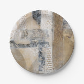 Lace Collage I Papieren Bordje (Voorkant)