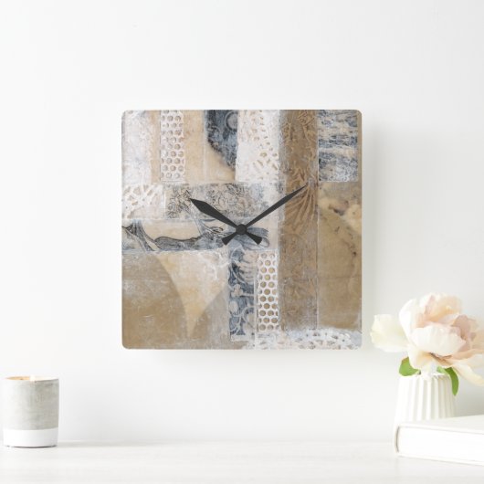 Lace Collage I Vierkante Klok (Huis)