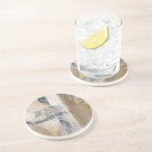 Lace Collage I Zandsteen Onderzetter (Zijkant)