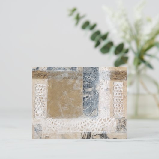 Lace Collage II Briefkaart (Staand voorkant)