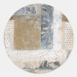 Lace Collage II Ronde Sticker