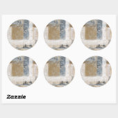Lace Collage II Ronde Sticker (Vel)