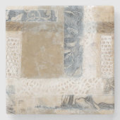 Lace Collage II Stenen Onderzetter (Voorkant)