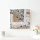 Lace Collage II Vierkante Klok (Huis)