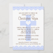Lace Cross Baby Baptisme Inname Kaart (Voorkant)