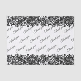 Lace custom Dank u Trouwpapier Tissuepapier