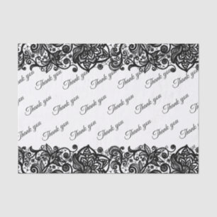 Lace custom Dank u Trouwpapier Tissuepapier