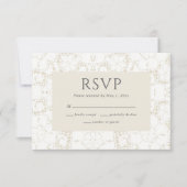 Lace  Dainty RSVP-kaart RSVP Kaartje (Voorkant)