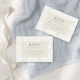 Lace  Dainty RSVP-kaart RSVP Kaartje