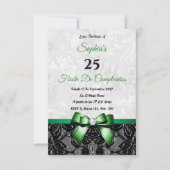 Lace & Damask Verjaardag Kaart (Voorkant)