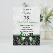 Lace & Damask Verjaardag Kaart (Staand voorkant)