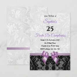 Lace & Damask Verjaardag Kaart