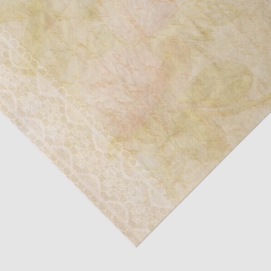 Lace Decoupage  Ephemera Floral Script Tissuepapier (Detail)