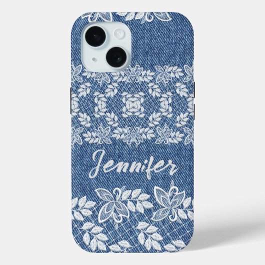 Lace Denim iPhone / iPad hoesje (Achterkant)