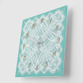 Lace doily vierkante klok (Hoek)