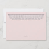 Lace Edging Photo Birth Announement Aankondiging (Achterkant)