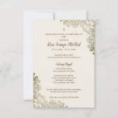 Lace Effect Remembering Dear One Memorial Funeral (Achterkant)