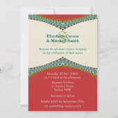 Lace Elegance : Uitnodiging tot een rood Blauwgroe (Achterkant)