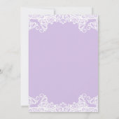 Lace Elegant Quinceañera Kaart (Achterkant)