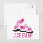 Lace Em Up Briefkaart (Voorkant / Achterkant)