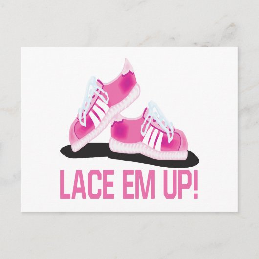 Lace Em Up Briefkaart (Voorkant)