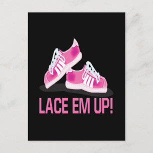 Lace Em Up Briefkaart