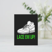 Lace Em Up Briefkaart (Staand voorkant)