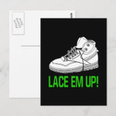 Lace Em Up Briefkaart (Voorkant / Achterkant)