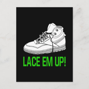 Lace Em Up Briefkaart