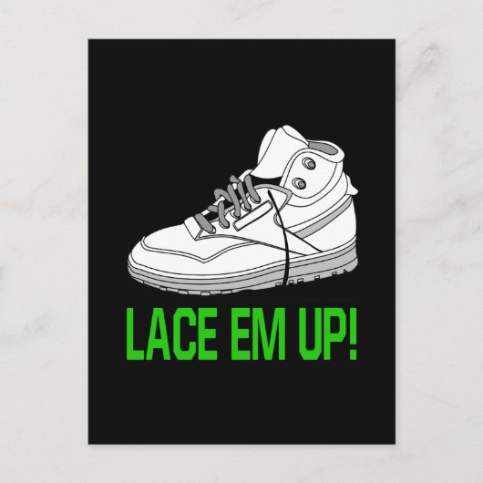 Lace Em Up Briefkaart (Voorkant)