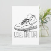 Lace Em Up Kaart (Staand voorkant)