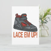 Lace Em Up Kaart (Staand voorkant)
