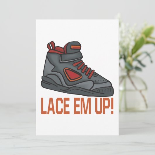 Lace Em Up Kaart (Staand voorkant)