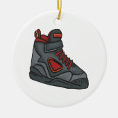 Lace Em Up Keramisch Ornament (Voorkant)