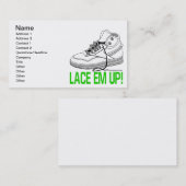 Lace Em Up Visitekaartje (Voorkant / Achterkant)
