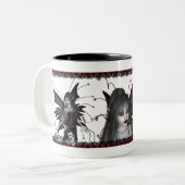 Lace en Fairies Tweekleurige Koffiemok (Voorkant links)