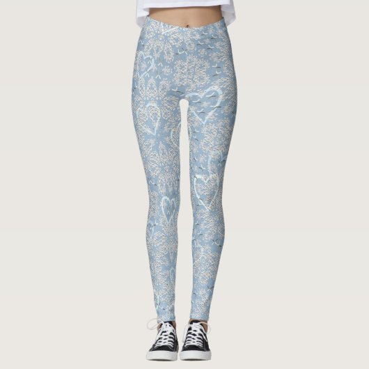 Lace en harten leggings (Voorkant)