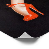 Lace en High Heels omhoog Poster (Hoek)