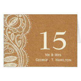 Lace en Kraft Paper Wedding