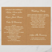 Lace en Kraft Paper Wedding (Achterkant)