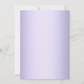 Lace en Pearl Paarse Bridal Shower Kaart (Achterkant)