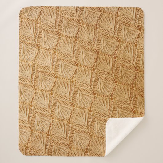 lace fabric-texturen sherpa deken (Voorkant)