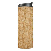 lace fabric-texturen thermosbeker (Gedraaid links)