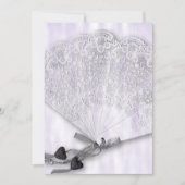 Lace Fan Wedding Kaart (Voorkant)