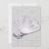  Lace Fan Wedding Kaart (Voorkant)