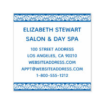 Lace Filigree Salon Business Self-Inking Stamp