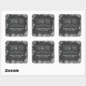 Lace Floral Chalkboard Wedding Favor Stickers (Vel)