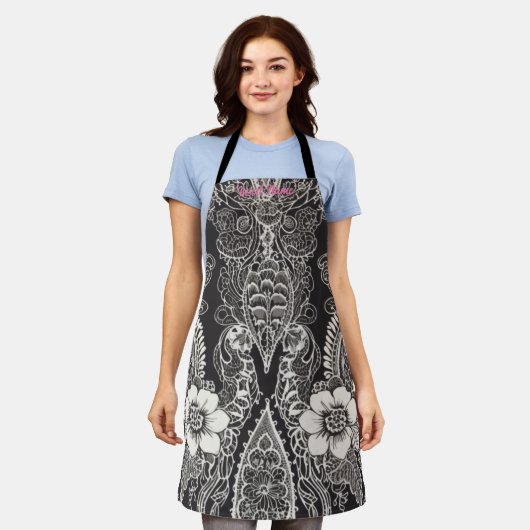 Lace Floral Harmony Mok Schort (Gedragen)